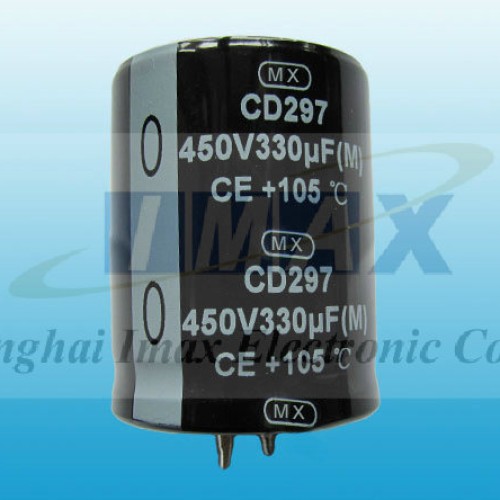 Cd297 series 5000 hours 105c snap in aluminum electrolytic capacitor
